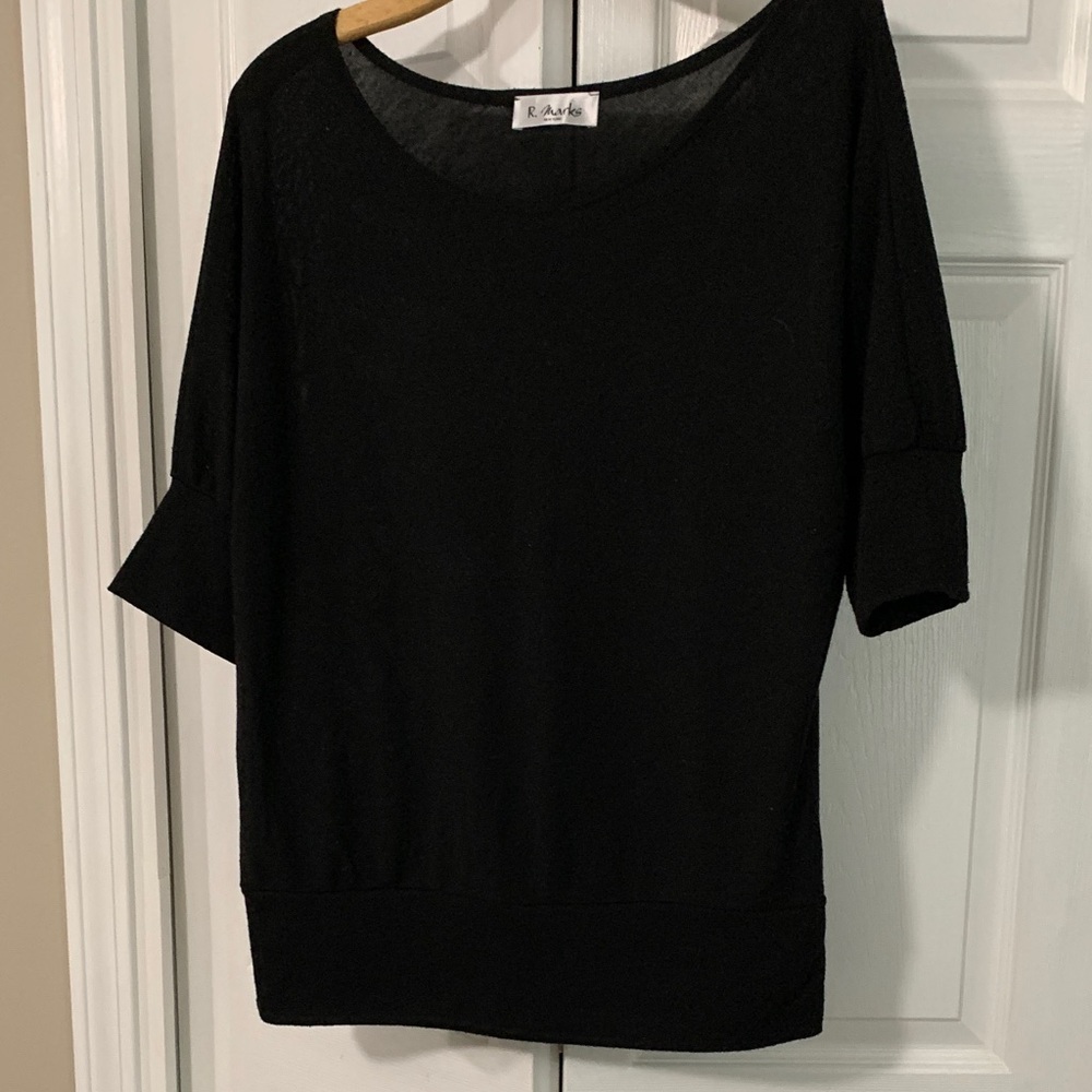 Elegant Black Crew Neck Sweater